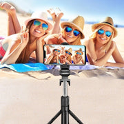 3 In 1 Tripod Bluetooth Selfie Stick with Fill Light for Smartphone