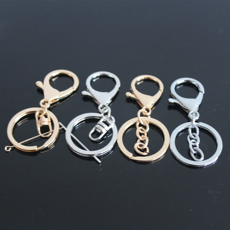 Lobster clasp three-piece DIY lobster clasp key ring
