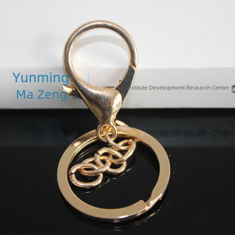 Lobster clasp three-piece DIY lobster clasp key ring