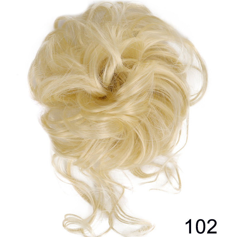 Curly Hair Bun Scrunchie with Long Tendrils - 31 Color Options