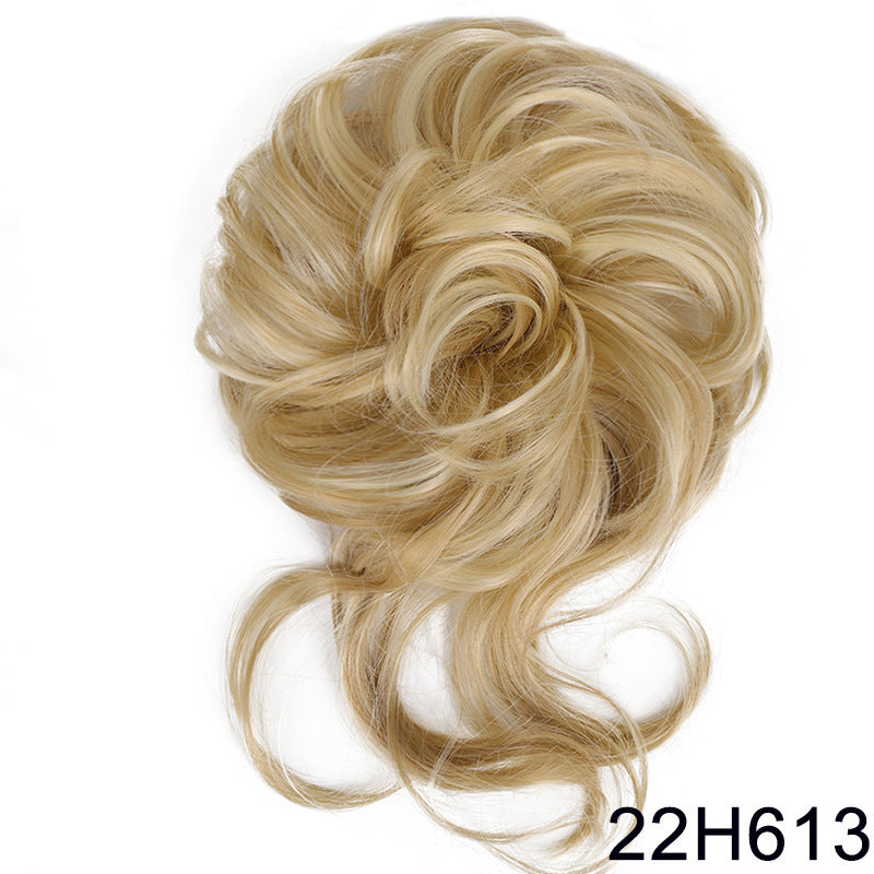 Curly Hair Bun Scrunchie with Long Tendrils - 31 Color Options