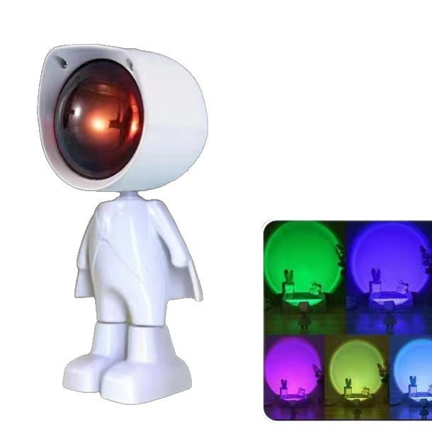 Astronaut sunset ambient light bedroom photo sunset light afterglow projection photo fill light