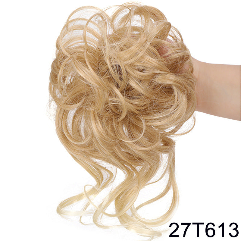 Curly Hair Bun Scrunchie with Long Tendrils - 31 Color Options