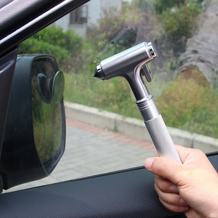 Car seat belt hammer one second to smash double laminated glass three-in-one life-saving fire tungsten steel window breaker car