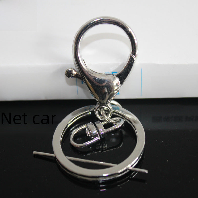 Lobster clasp three-piece DIY lobster clasp key ring