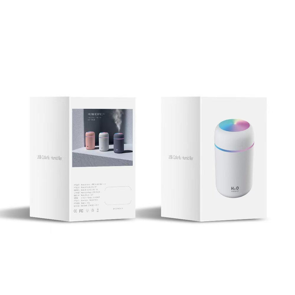Colorful Cup Humidifier Mini Aromatherapy Machine Desktop Mute Marquee Home Car Sprayer Air Purifier