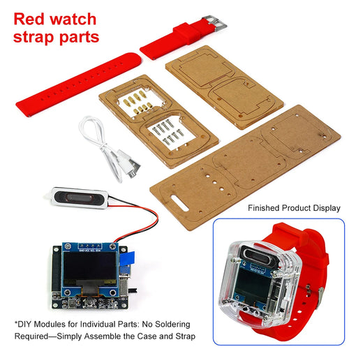 ESP32S3N16R8 Voice DIY Electronic Watch Kit Artificial Intelligence