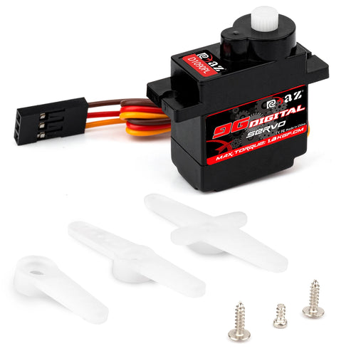 RCXAZ 9g Plastic/Iron/Copper Gear 1.6KG Digital Servo for RC