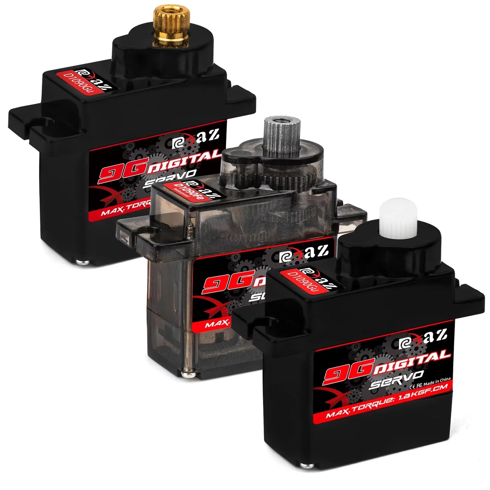 RCXAZ 9g Plastic/Iron/Copper Gear 1.6KG Digital Servo for RC