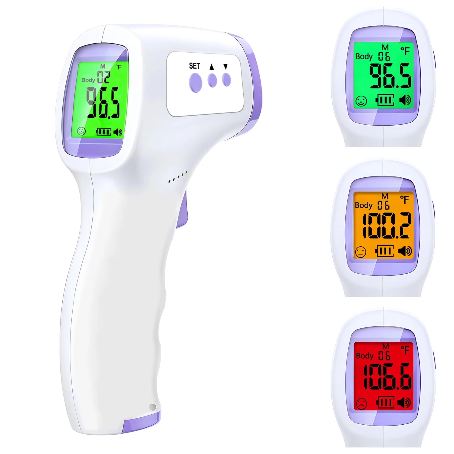Body temperature gun thermometer Handheld infrared medical forehead temperature gun Household body thermometer Electronic heat detection Wholesale