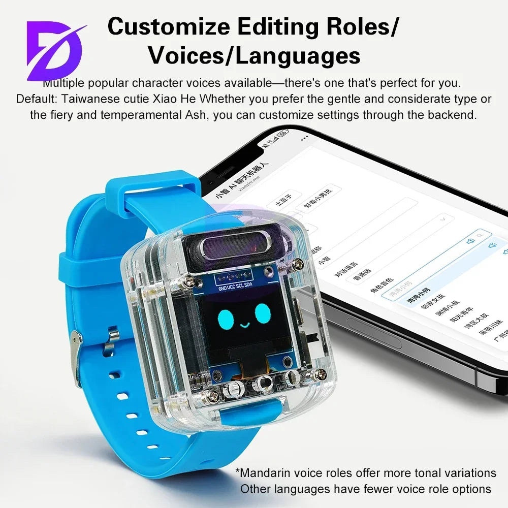 ESP32S3N16R8 Voice DIY Electronic Watch Kit Artificial Intelligence