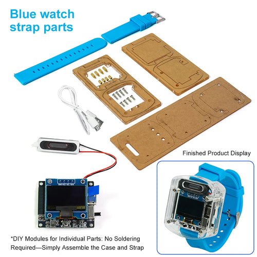ESP32S3N16R8 Voice DIY Electronic Watch Kit Artificial Intelligence