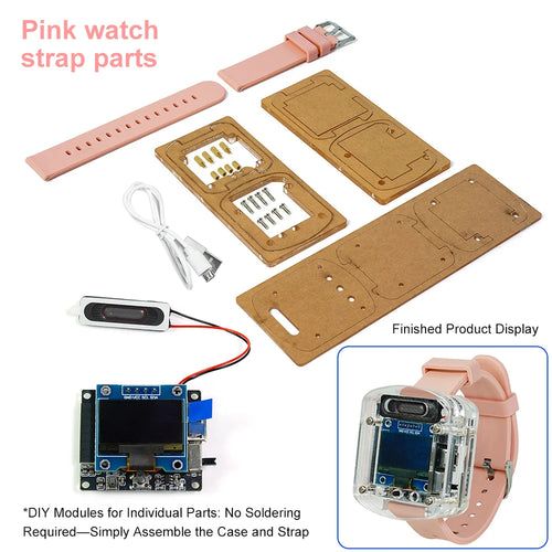 ESP32S3N16R8 Voice DIY Electronic Watch Kit Artificial Intelligence