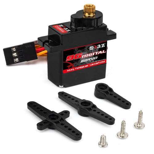 RCXAZ 9g Plastic/Iron/Copper Gear 1.6KG Digital Servo for RC