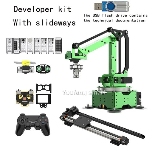 5 Axis Robot Arm with Guide Rails Suction Cup RC Robotics Manipulator