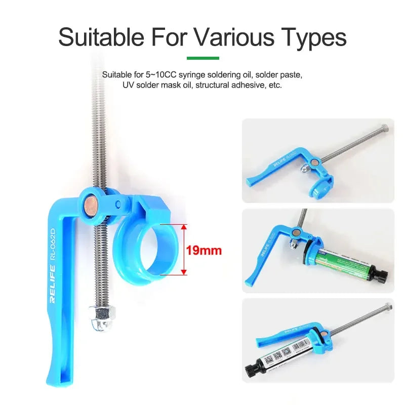 RELIFE RL-062D Glue Gun Application for 5~10CC syringe soldering oil