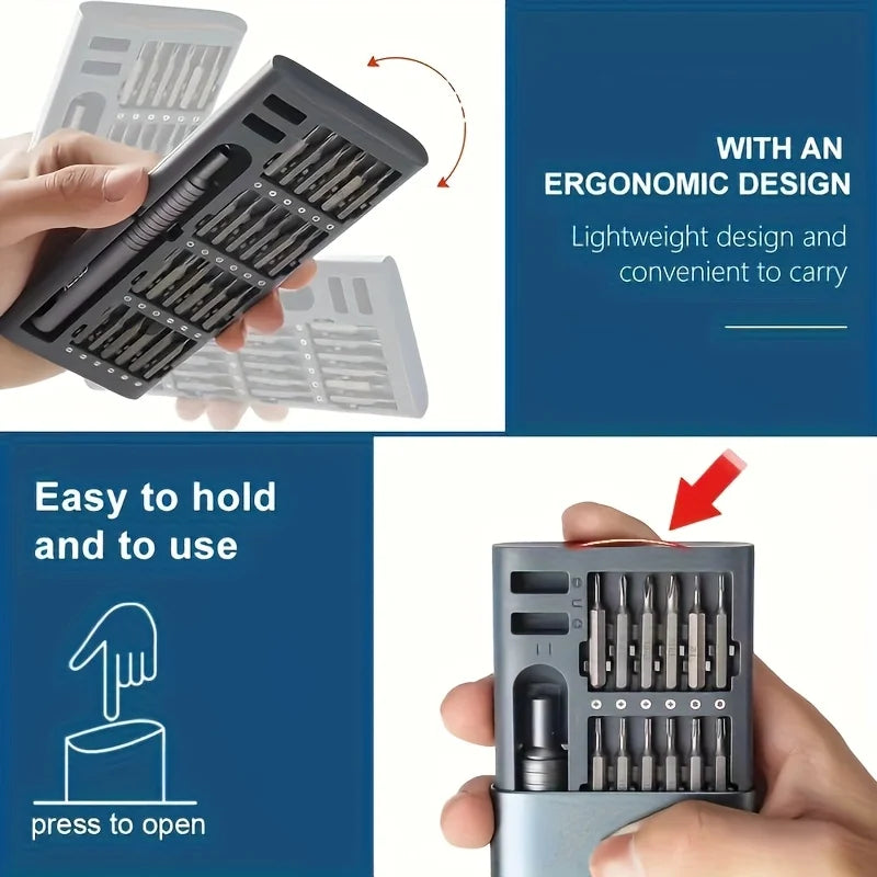 24 in 1 Digital Maintenance Precision Screwdriver Set, Portable