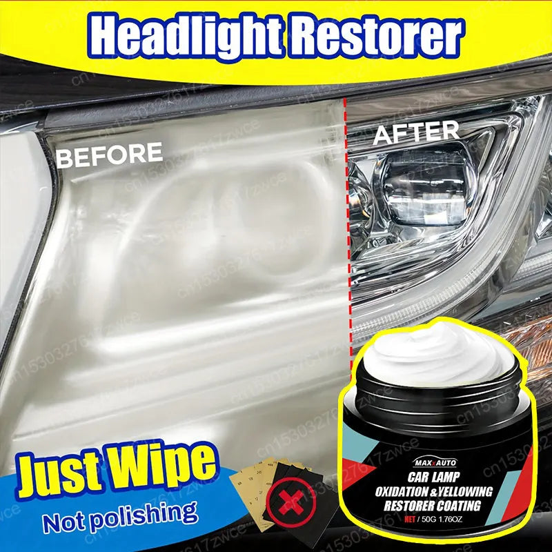 Car Headlight Restoration Polishing Kits Headlamp Scratch Remover