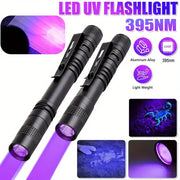 395nm UV Pen Flashlight, Blacklight Flashlight w/ Clip Portable Detector