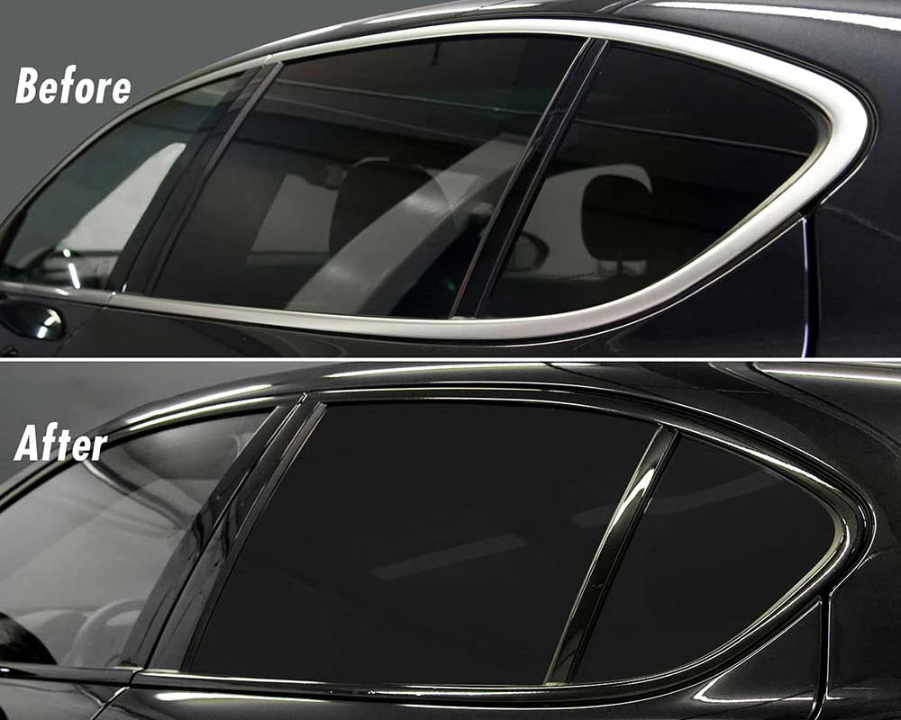 3/5/7/10CM Glossy Black Vinyl Wrap Film Tape Stripes For Car Hood Roof