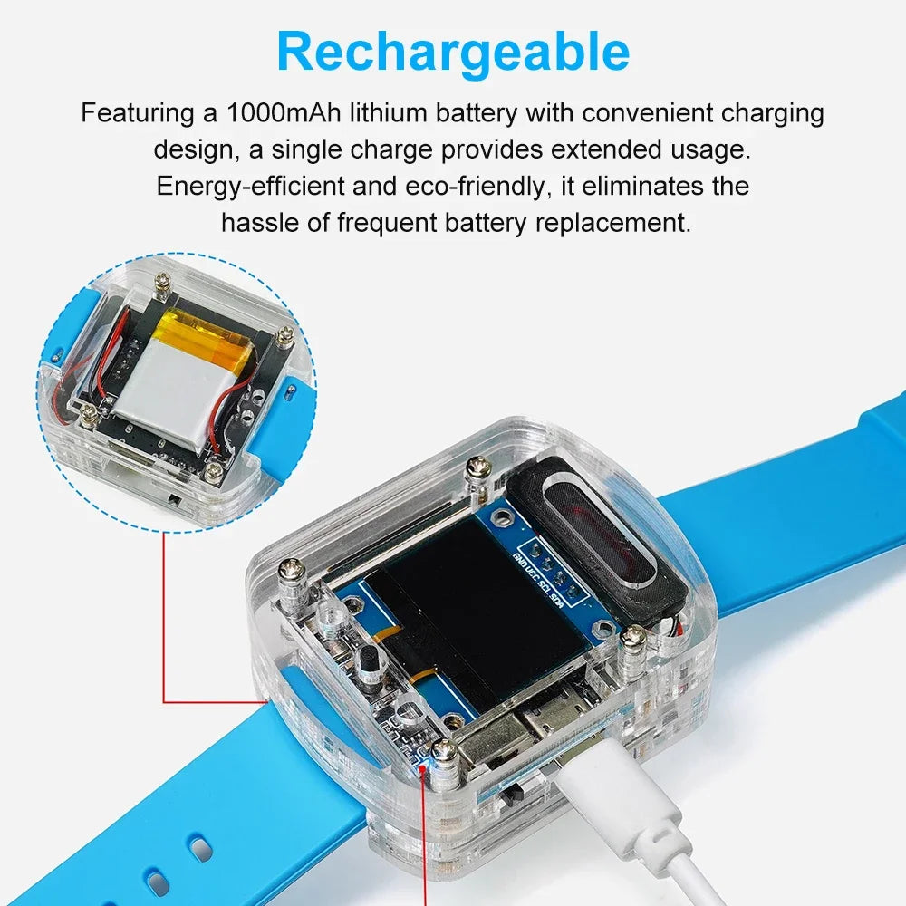 ESP32S3N16R8 Voice DIY Electronic Watch Kit Artificial Intelligence