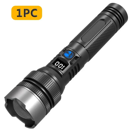 100000LM Super Bright Flashlight Rechargeable LED Torch Long Range