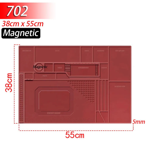 Soldering Station Mat Silicone Work Mat Heat Resistant 932°F