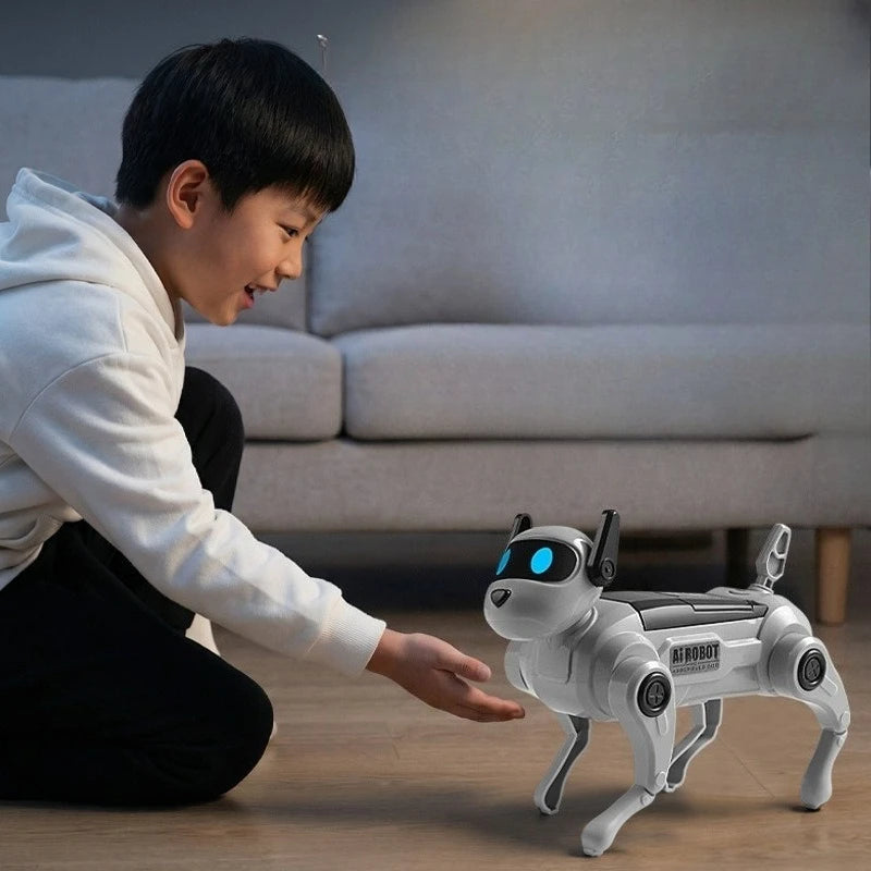 Electric Robot Dog AI Voice Control DIY Assembly Intelligent Robot Dog
