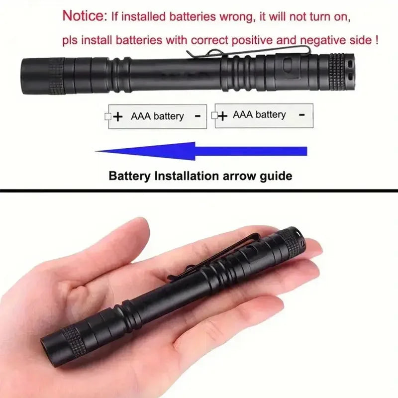 395nm UV Pen Flashlight, Blacklight Flashlight w/ Clip Portable Detector