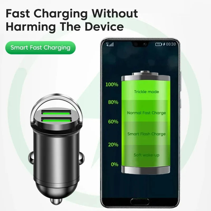 200W USB Car Fast Charger PD USB Quick Charger 3.0 USB Type C Fast