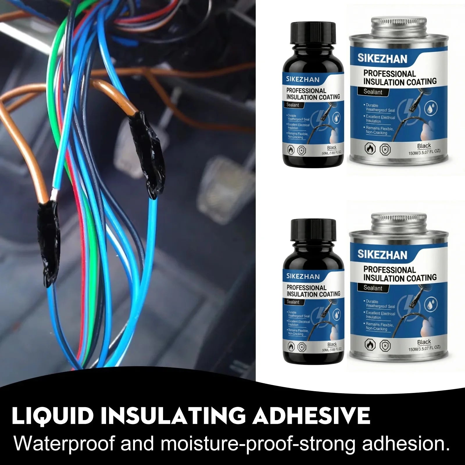 Liquid Electrical Tape Quick-Drying Wire Insulating Glue,Waterproof