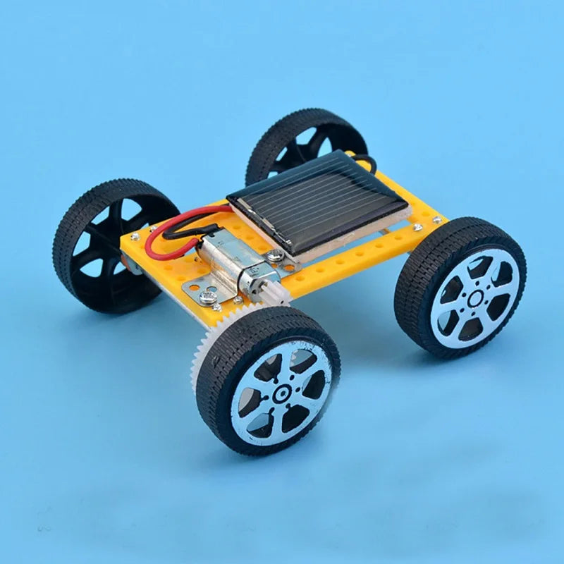 Solar Car Toy for Kids Mini DIY Assembled Energy Powered Car Kit STEM