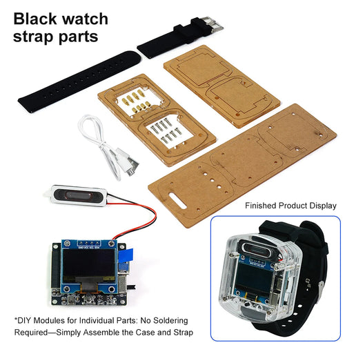ESP32S3N16R8 Voice DIY Electronic Watch Kit Artificial Intelligence