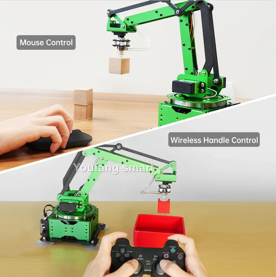 5 Axis Robot Arm with Guide Rails Suction Cup RC Robotics Manipulator