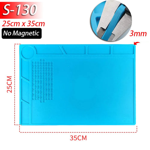 Soldering Station Mat Silicone Work Mat Heat Resistant 932°F