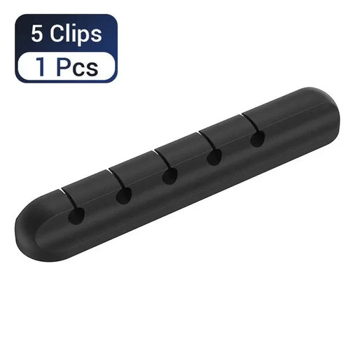 Silicone USB Cable Organizer USB Charging Cable Winder Desktop Tidy