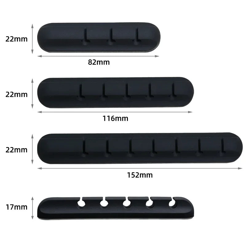 Silicone USB Cable Organizer USB Charging Cable Winder Desktop Tidy