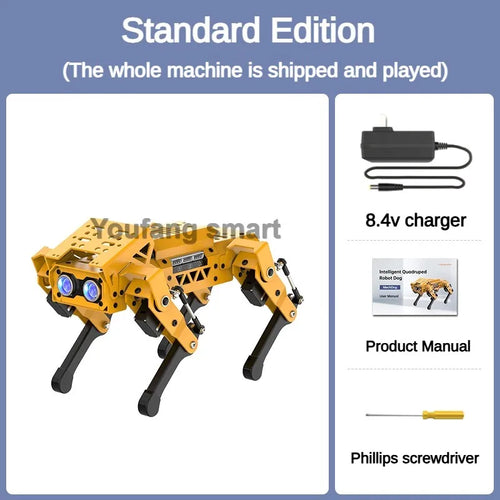 ESP32 Quadruped Visual Bionic Metal Robot Dog For Arduino Robot Kit