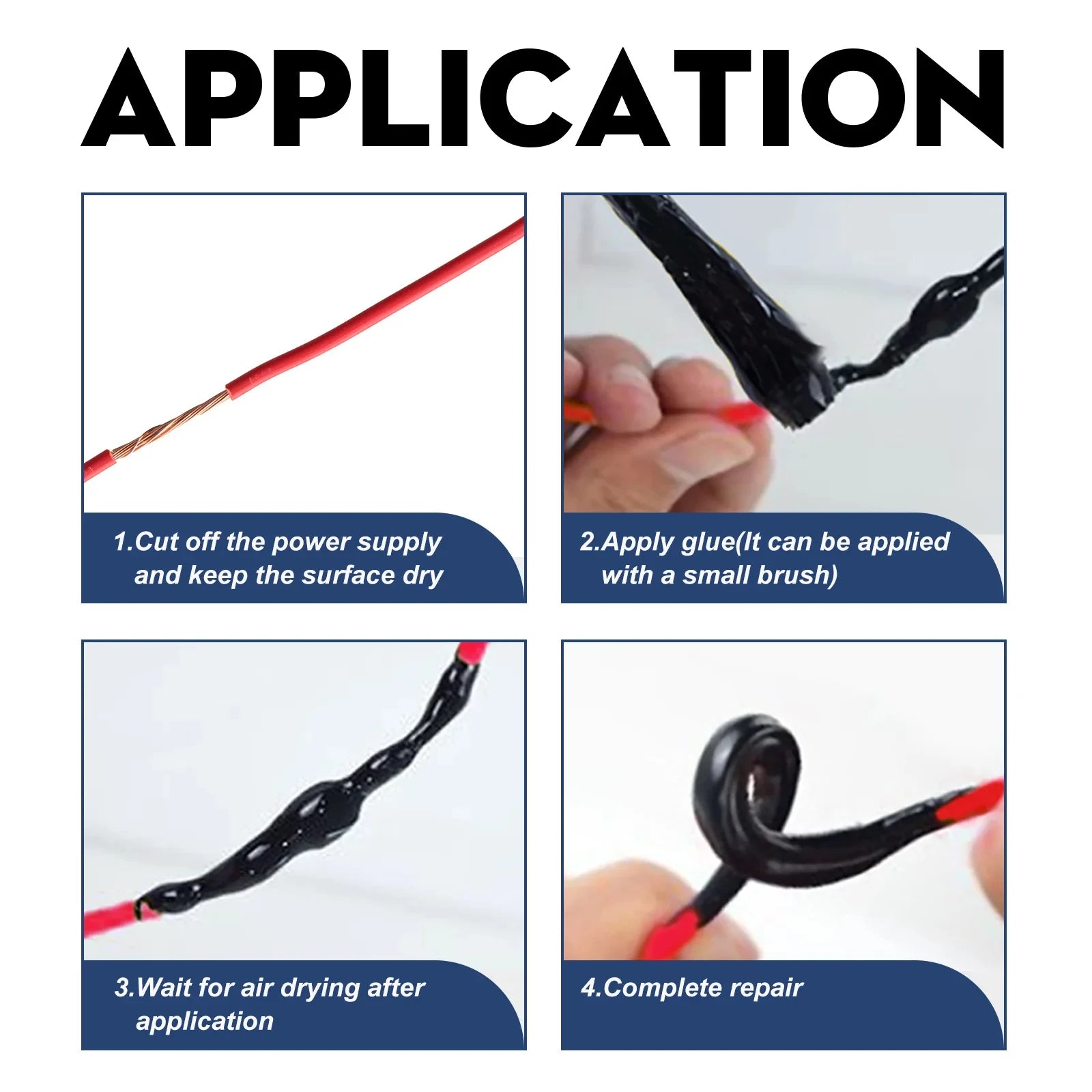 Liquid Electrical Tape Quick-Drying Wire Insulating Glue,Waterproof