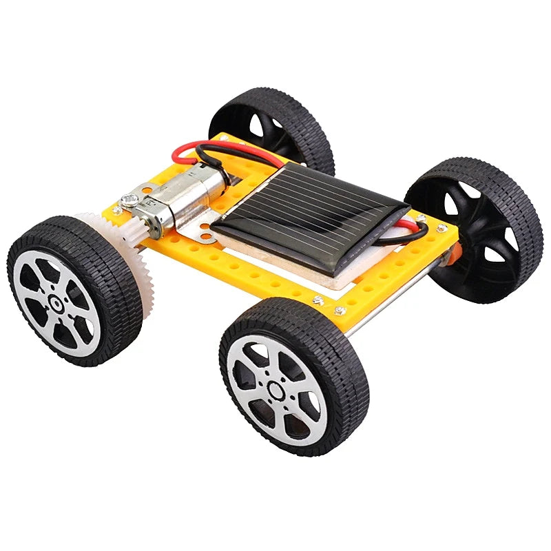 Solar Car Toy for Kids Mini DIY Assembled Energy Powered Car Kit STEM