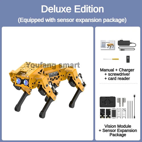 ESP32 Quadruped Visual Bionic Metal Robot Dog For Arduino Robot Kit