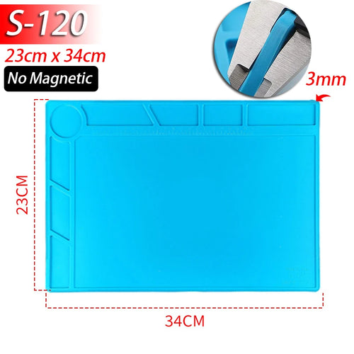 Soldering Station Mat Silicone Work Mat Heat Resistant 932°F