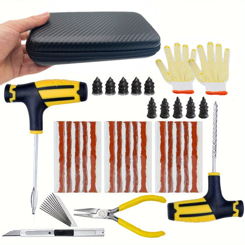 PKWKS New Car Tire Repair Kit Puncture Plug Tools Tyre Puncture