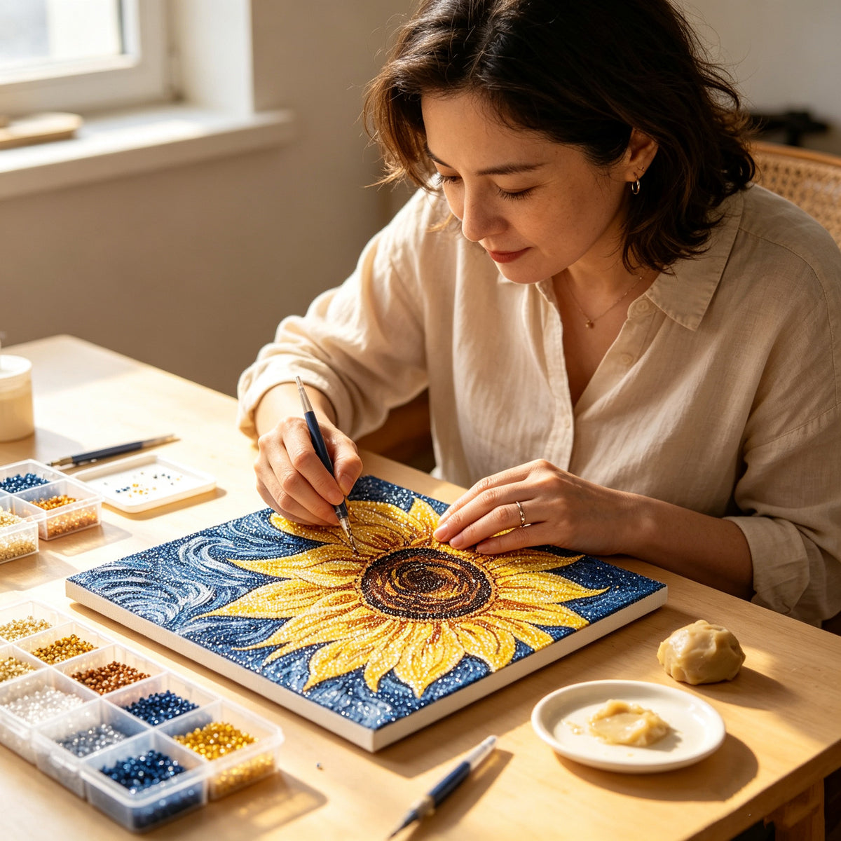 Sun Energy CS030 7.9 x 11.8 inches Crafting Spark Diamond Painting Kit
