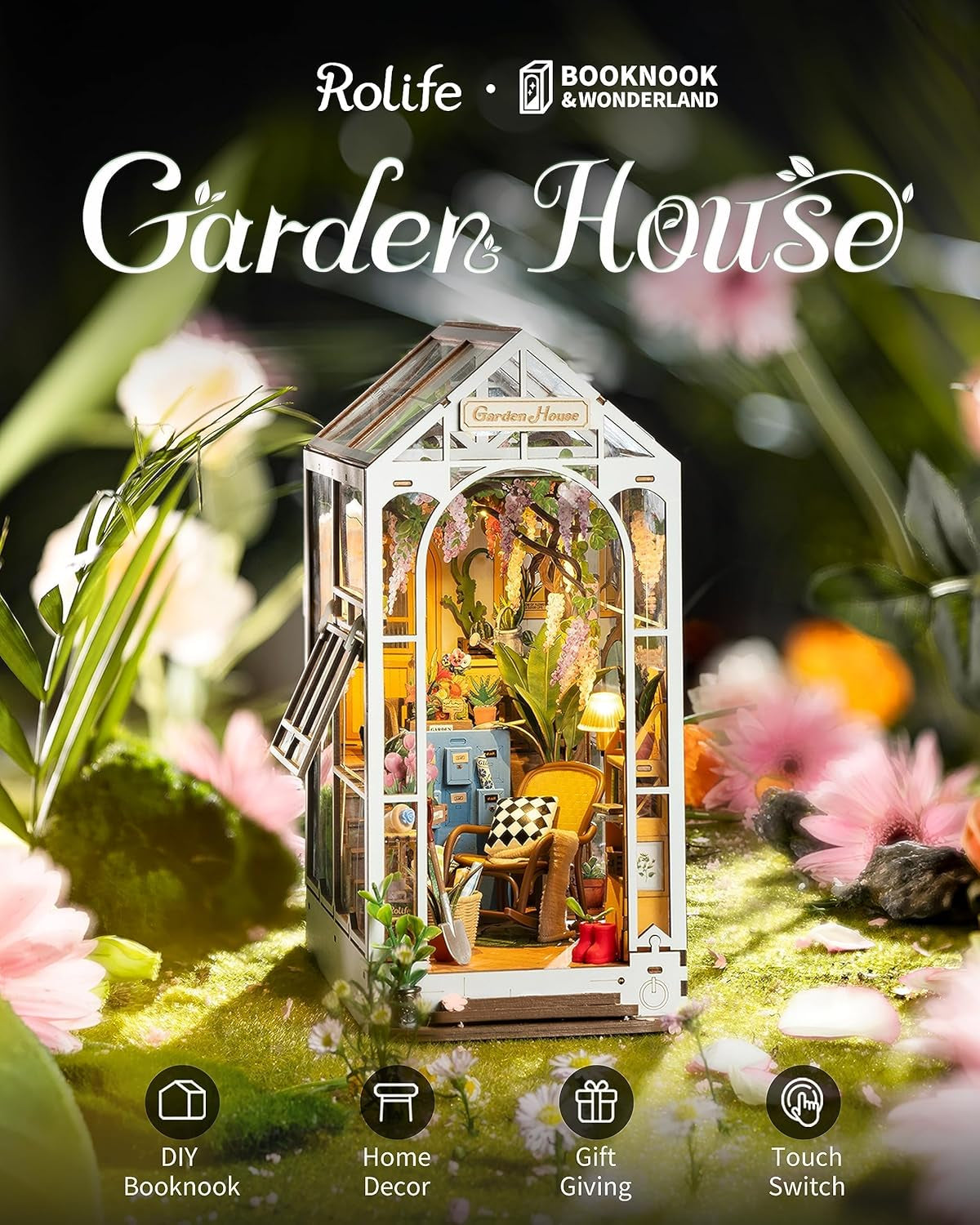 DIY Garden House Book Nook Kit