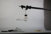 1Pc 2 In 1 Portable Camping Fan With LED Lantern 8000mAh Battery