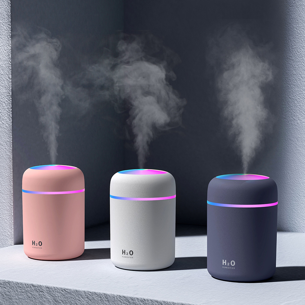 Colorful Cup Humidifier Mini Aromatherapy Machine Desktop Mute Marquee Home Car Sprayer Air Purifier