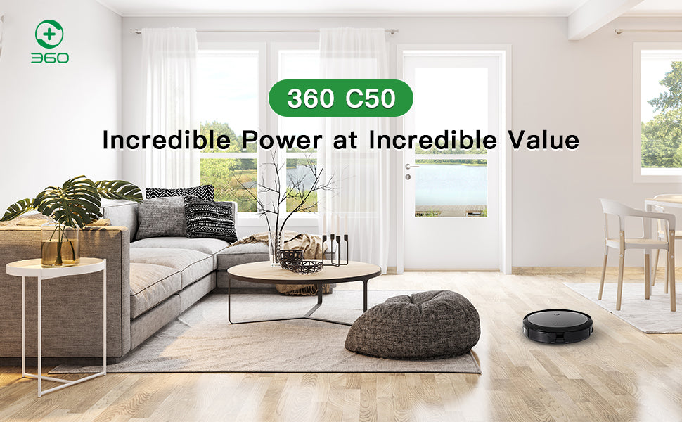 Robot Vacuum and Mop Compatible with Alexa and Google Assistant