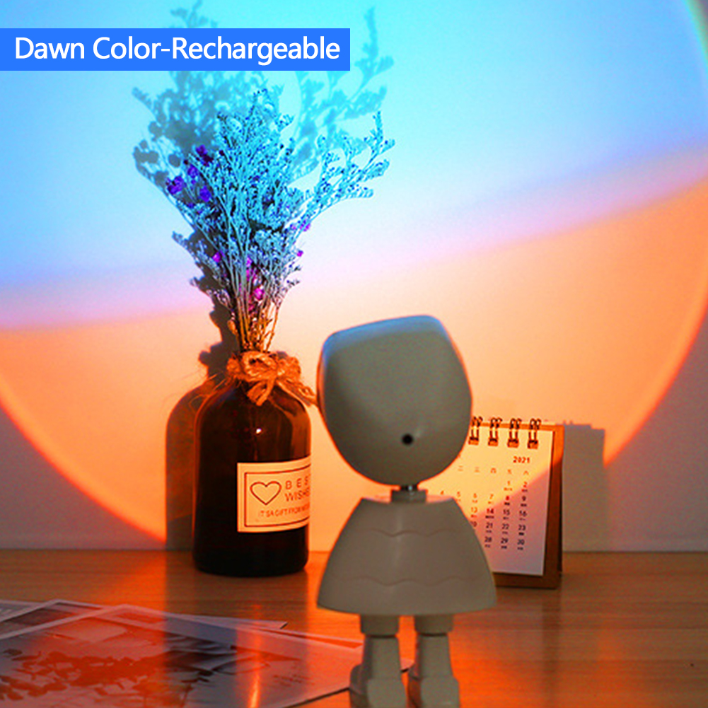 Astronaut sunset ambient light bedroom photo sunset light afterglow projection photo fill light