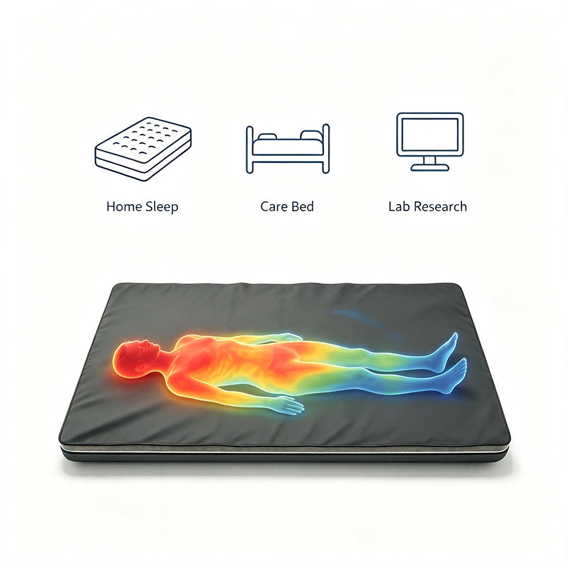 Flexible Fabric Sleep Posture Pressure Sensing Mat Monitoring System